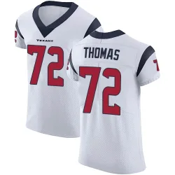 Houston Texans Men's Elite White Vapor Untouchable Jersey (72 Jaylon Thomas)