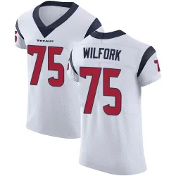 Houston Texans Men's Elite White Vapor Untouchable Jersey (75 Vince Wilfork)