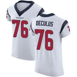 Houston Texans Men's Elite White Vapor Untouchable Jersey (76 Austin Deculus)