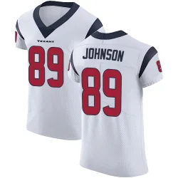 Houston Texans Men's Elite White Vapor Untouchable Jersey (89 Xavier Johnson)
