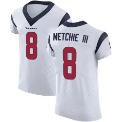 Houston Texans Men's Elite White Vapor Untouchable Jersey (8 John Metchie III)