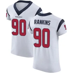 Houston Texans Men's Elite White Vapor Untouchable Jersey (90 Sheldon Rankins)
