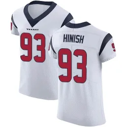 Houston Texans Men's Elite White Vapor Untouchable Jersey (93 Kurt Hinish)
