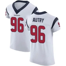Houston Texans Men's Elite White Vapor Untouchable Jersey (96 Denico Autry)
