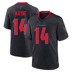 Houston Texans Men's Game Navy 2nd Alternate Jersey (14 Jared Wayne)