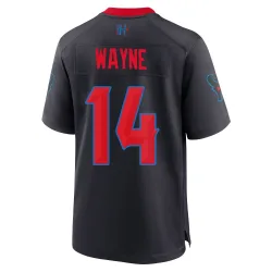 Houston Texans Men's Game Navy 2nd Alternate Jersey (14 Jared Wayne)