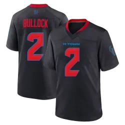 Houston Texans Men's Game Navy 2nd Alternate Jersey (2 Calen Bullock)