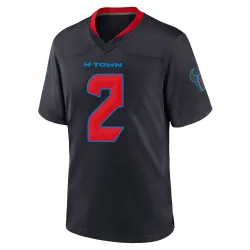 Houston Texans Men's Game Navy 2nd Alternate Jersey (2 Calen Bullock)