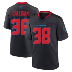 Houston Texans Men's Game Navy 2nd Alternate Jersey (38 Keydrain Calligan)