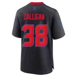 Houston Texans Men's Game Navy 2nd Alternate Jersey (38 Keydrain Calligan)