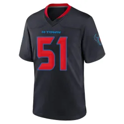 Houston Texans Men's Game Navy 2nd Alternate Jersey (51 Will Anderson Jr.)