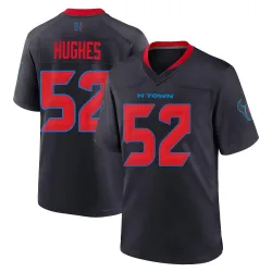 Houston Texans Men's Game Navy 2nd Alternate Jersey (52 Jerry Hughes)
