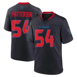 Houston Texans Men's Game Navy 2nd Alternate Jersey (54 Jarrett Patterson)