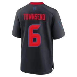 Houston Texans Men's Game Navy 2nd Alternate Jersey (6 Tommy Townsend)