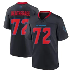 Houston Texans Men's Game Navy 2nd Alternate Jersey (72 Dylan Deatherage)