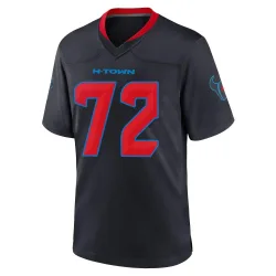 Houston Texans Men's Game Navy 2nd Alternate Jersey (72 Dylan Deatherage)