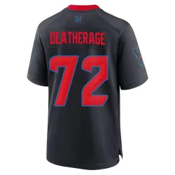Houston Texans Men's Game Navy 2nd Alternate Jersey (72 Dylan Deatherage)