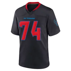 Houston Texans Men's Game Navy 2nd Alternate Jersey (74 Cam Robinson)