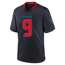 Houston Texans Men's Game Navy 2nd Alternate Jersey (9 Brevin Jordan)