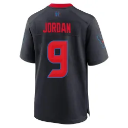 Houston Texans Men's Game Navy 2nd Alternate Jersey (9 Brevin Jordan)