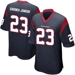 Houston Texans Men's Game Navy Blue Team Color Jersey (23 C.J. Gardner-Johnson)