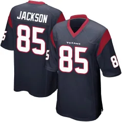 Houston Texans Men's Game Navy Blue Team Color Jersey (85 Daniel Jackson)