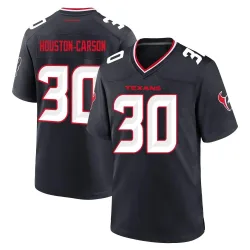 Houston Texans Men's Game Navy DeAndre -Carson Team Jersey (30 DeAndre Houston-Carson)