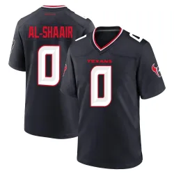 Houston Texans Men's Game Navy Team Jersey (0 Azeez Al-Shaair)