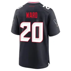 Houston Texans Men's Game Navy Team Jersey (20 Jimmie Ward)