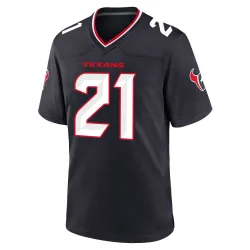 Houston Texans Men's Game Navy Team Jersey (21 Nick Chubb)