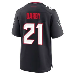 Houston Texans Men's Game Navy Team Jersey (21 Ronald Darby)