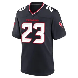 Houston Texans Men's Game Navy Team Jersey (23 Arian Foster)