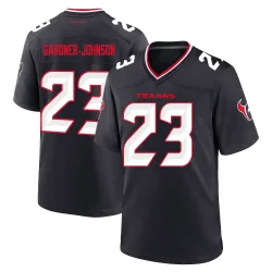 Houston Texans Men's Game Navy Team Jersey (23 C.J. Gardner-Johnson)