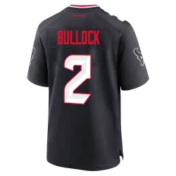 Houston Texans Men's Game Navy Team Jersey (2 Calen Bullock)