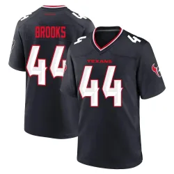 Houston Texans Men's Game Navy Team Jersey (44 British Brooks)
