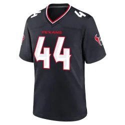 Houston Texans Men's Game Navy Team Jersey (44 British Brooks)