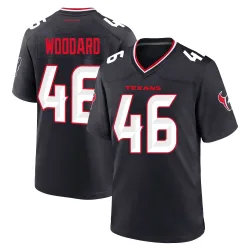 Houston Texans Men's Game Navy Team Jersey (46 Jackson Woodard)