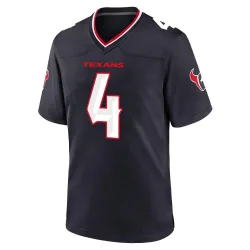 Houston Texans Men's Game Navy Team Jersey (4 Kamari Lassiter)