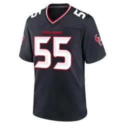 Houston Texans Men's Game Navy Team Jersey (55 Danielle Hunter)