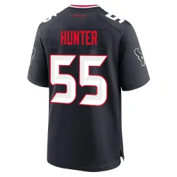 Houston Texans Men's Game Navy Team Jersey (55 Danielle Hunter)