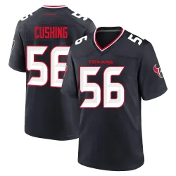 Houston Texans Men's Game Navy Team Jersey (56 Brian Cushing)