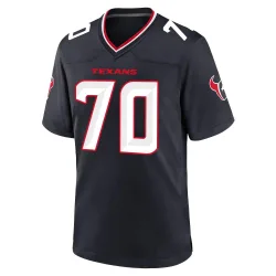 Houston Texans Men's Game Navy Team Jersey (70 Juice Scruggs)