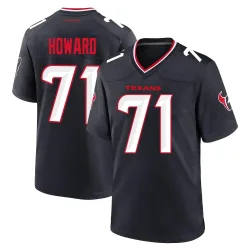 Houston Texans Men's Game Navy Team Jersey (71 Tytus Howard)