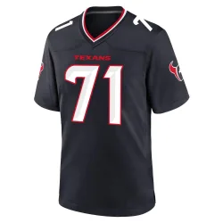 Houston Texans Men's Game Navy Team Jersey (71 Tytus Howard)