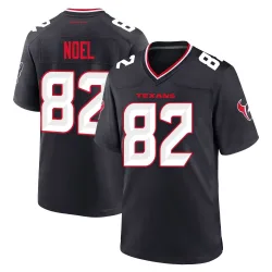 Houston Texans Men's Game Navy Team Jersey (82 Jaylin Noel)