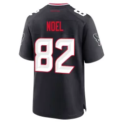 Houston Texans Men's Game Navy Team Jersey (82 Jaylin Noel)