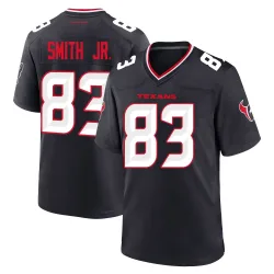 Houston Texans Men's Game Navy Team Jersey (83 Irv Smith Jr.)