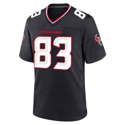 Houston Texans Men's Game Navy Team Jersey (83 Irv Smith Jr.)