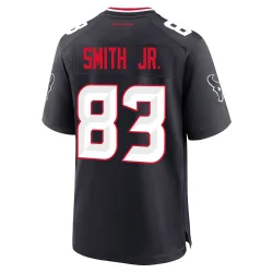 Houston Texans Men's Game Navy Team Jersey (83 Irv Smith Jr.)