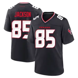 Houston Texans Men's Game Navy Team Jersey (85 Daniel Jackson)